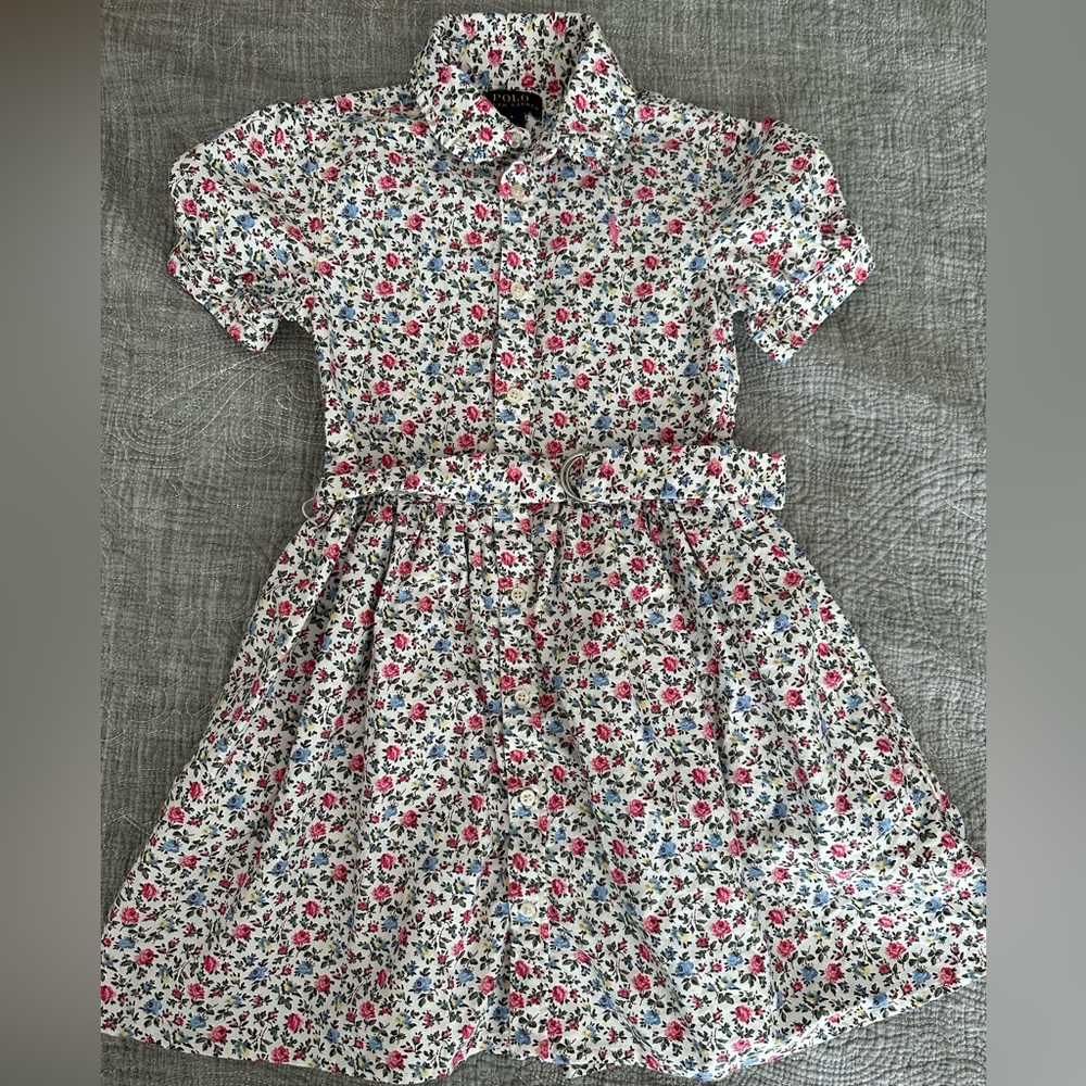 Polo Ralph Lauren Girls' Floral Cotton Dress 🌸